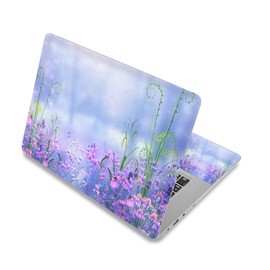 Laptop Skin Sticker Decal,12" 13" 13.3" 14" 15" 15.4" 15.6 inch Laptop Skin Sticker Cover Art Decal Protector Notebook PC (Lavender)