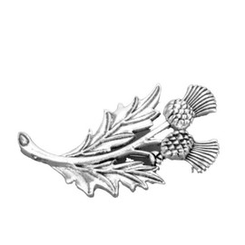 Scottish Thistle Brooch for Women, National Flower of Scotland Emblem