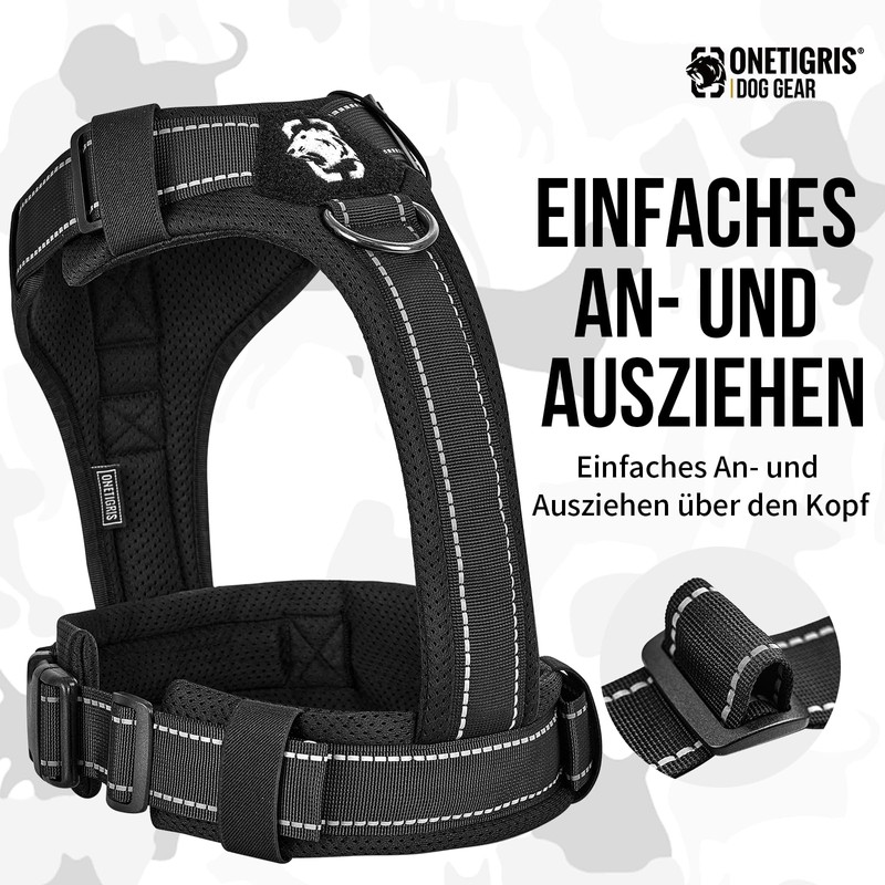 OneTigris Diesel Adjustable Tactical Harness, Soft Padded Chest Harness for