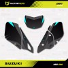 Factory EFX Gray Cyan Shift Graphics Kit fits Suzuki DRZ400SM