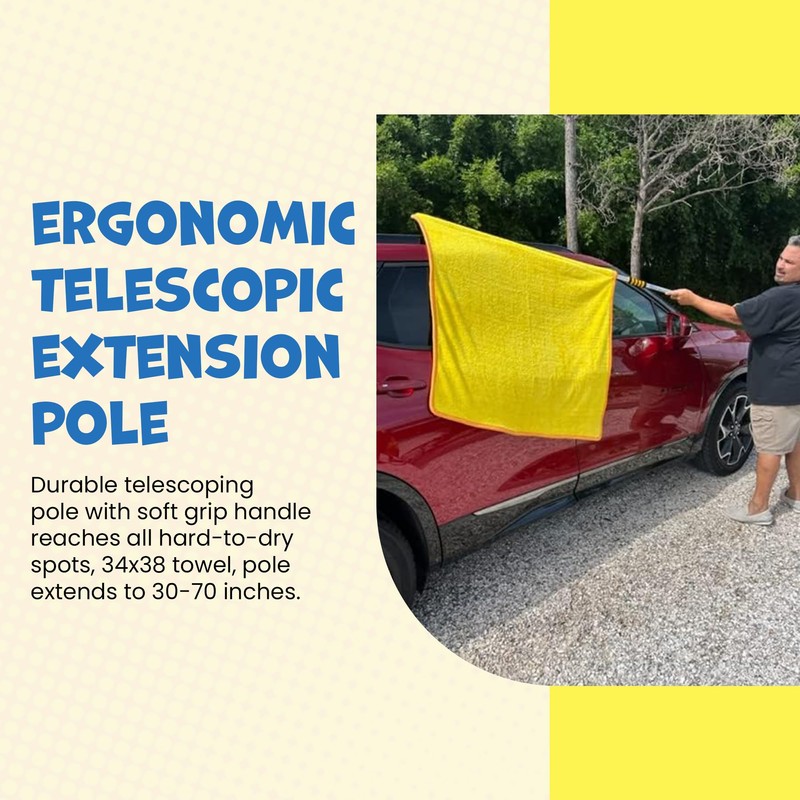 ShamWow ShamPow XL Quick Car Dry Chamois Shammy Microfiber Cloth