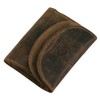 Greenburry Vintage Geldbörse Leder 10 cm, sattelbraun