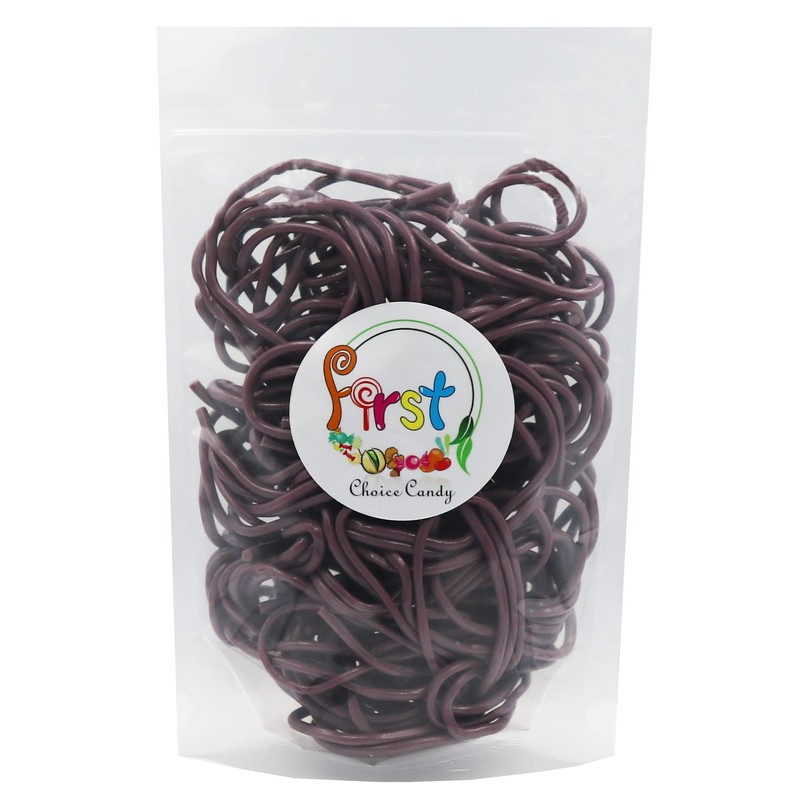 FirstChoiceCandy Juicy Licorice Laces Candy (Purple Grape, 1 Pound (Pack