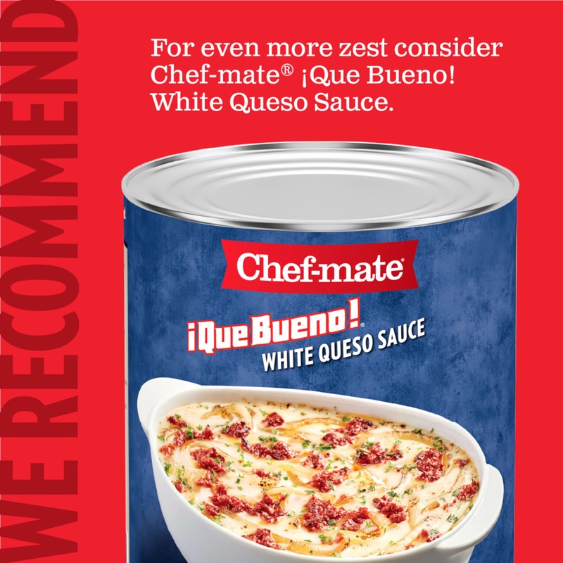 Chef-mate White Cheddar Cheese Sauce and Queso, Canned Food for