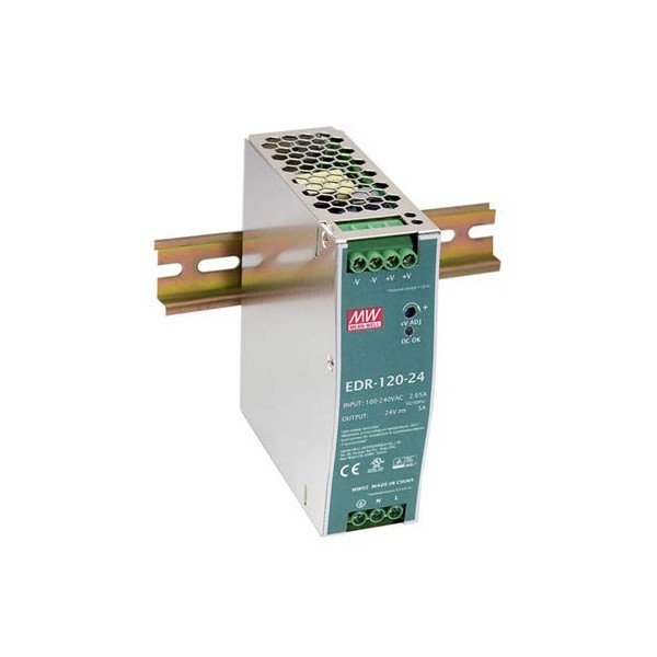 MW Mean Well EDR-120-48 AC-DC industrial DIN rail power supply