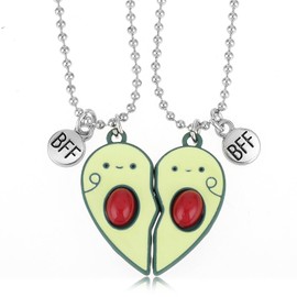 Yolev Friendship Necklace for 2 Girls Necklace Jewellery Long Distance Birthday Christmas Bridesmaid Best Friends Chain Gifts Girls Sisters Friendship Chains BFF Chains for 2, Metal