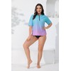 Halcurt UV Shirt Women's Plus Size Rash Guard UPF 50+