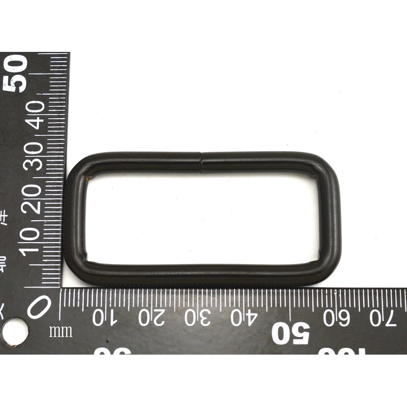 Wuuycoky 2" Inner Length Black Rectangle Rings Loop Ring No