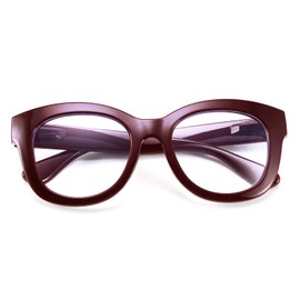 FEISEDY Retro Reading Glasses Thick Square Big Frame Blue Light Blocking Lens Anti Glare Digital Eyestrain B2534