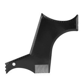 Beard Styling Comb Beard Shaping Tools, Beard Styling Black Plastics Hairline Trimming Beard Beauty Template, Flexible Stencil Comb/Contour Tracer Comb/Beard Guide Comb