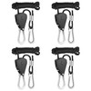 HealSmart 4Pcs 1/8" Kayak Tie Downs Rope Canoe Bow and