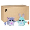 furReal Fuzzalots Kitty and Bunny Color Change Interactive Feeding Toy,
