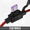 A ABSOPRO 35A Mini Blade Stye Fuse 12 AWG Fuse