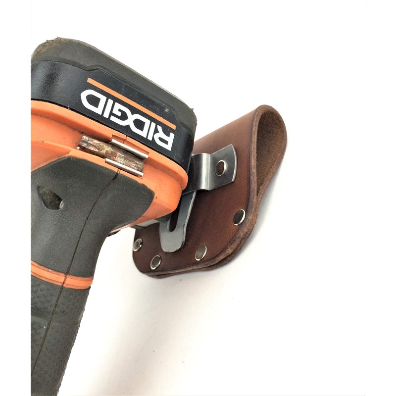 Leather Tape Measure Holder (Dark Brown w/Snaps)