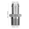 2 Pcs 1/2in NPT Male Thread to 5/8in Barb Connector