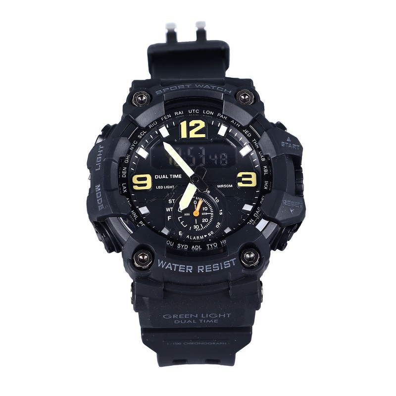 Men Digital Watch Waterproof Stopwatch Timing Date Display Alarm Clock