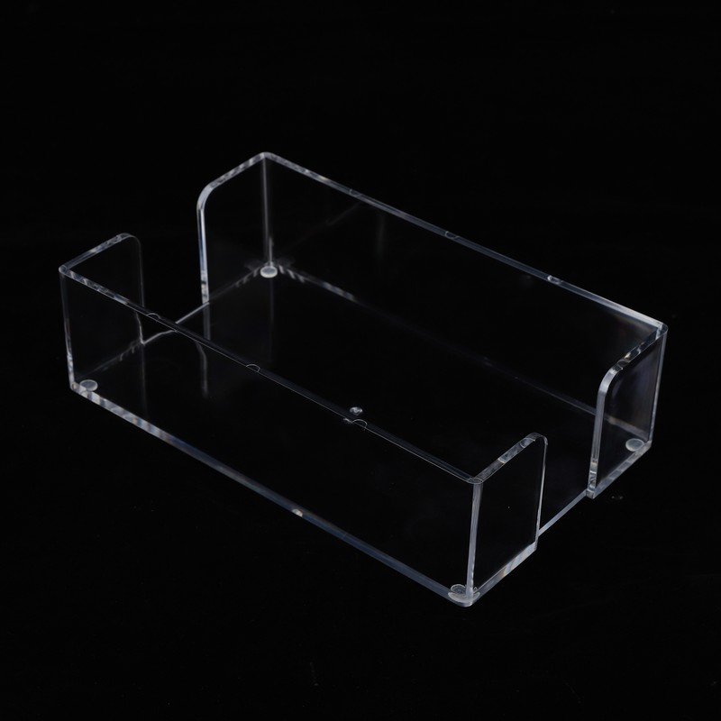 Acrylic Napkin Holder Transparent Uncapped Bathroom Napkin Holder for 23x14x6cm