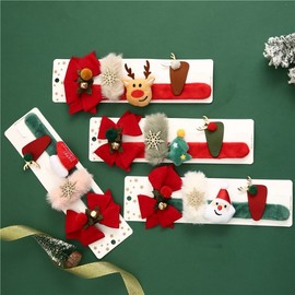 International New Christmas Hairpin Pop-up Set - Creative Kids Christmas Gift Pin Pack One Size / Deer Set 4ea
