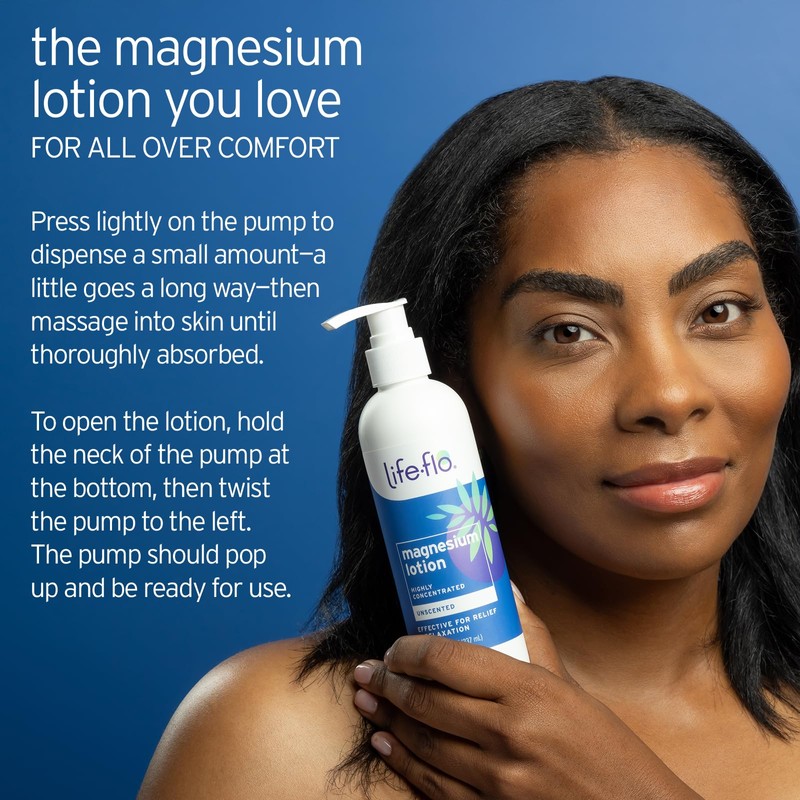 LIFE-FLO Magnesium Lotion - Highly Concentrated Magnesium Lotion for Kids