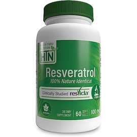 Health Tru Nutrition  Resveratrol, 100 Mg, 60 Cápsulas                                                                                                