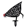 5Pcs Chicken Stakes Set Acrylic Animal Shape Statues Decoration for