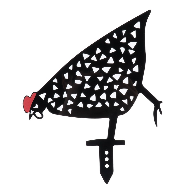 5Pcs Chicken Stakes Set Acrylic Animal Shape Statues Decoration for