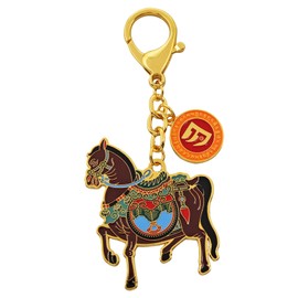 Juanxian Feng Shui 3 Powers Windhorse Keychain Home Decorating Décor Harmony &Balance Peace Chinese Mabao Period 9 Windhorse w5619