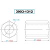 Vertex 3903-1312 M8 X 1.25 22mm Long Coupling Nut