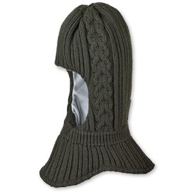 Sterntaler Unisex Kids Toddler Scarf Hat Knitted Cable Knit Hat, Green
