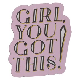 Bless Your Soul Funny Magnets for Magnetic Dry Erase Board, Mini Fridge, Home Office Decor Dorm Refrigerator Locker Accessories and Decorations, Girl, You Got This! Pink