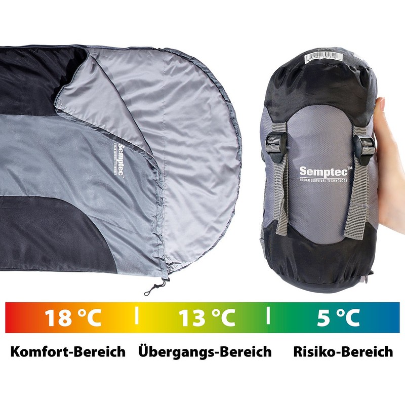 Semptec Urban Survival Technology Lightweight Summer Sleeping Bag: Ultralight Summer
