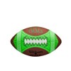 WILSON GST SpeedSkin Hylite Football - Brown/Green, Junior Size