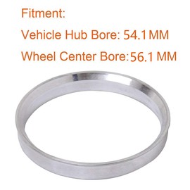 ZHTEAPR 60.1 to 66.1 Wheel Hub Centric Rings OD=66.1mm ID=60.1mm Aluminium Alloy Wheel Hubrings 66.1 to 60.1 4pcs