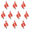 AZ FLAG Pack of 10 Denmark Table Flags 21 x