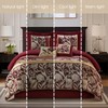 Grand Avenue Black and Red Comforter Set Queen Size, 7