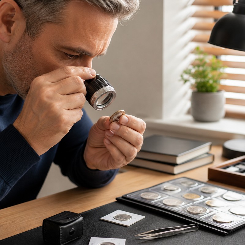 30X Pocket Magnifier for Jewelry & Coins – LED UV