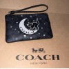 Coach NWT COACH Corner Zip Wristlet Sig. Canvas w Cat