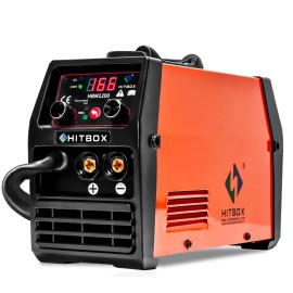 HITBOX HBM1200 MIG Inverter Welder Machine +CO2 Gas Regulatormodel number: HBM1200+co2 gas regulator, rated output current: 120 A
