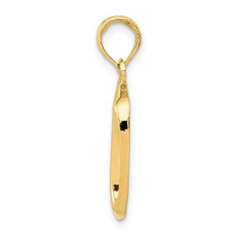 Sonia Jewels Real 10k Yellow Gold Dog Bowl Pendant Charm
