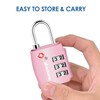 2 Pack TSA Approved Travel Luggage Locks, Combination Lock Alloy