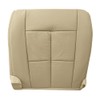 Mievlyo Driver Side Bottom Perforated Leather Seat Cover Tan Compatible