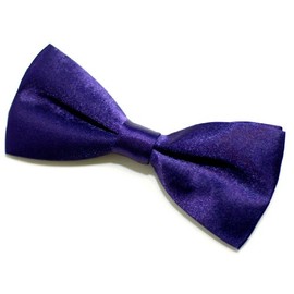 Retreez Pre-Tied Bow Tie (Width: 11.5 cm) - Dark Purple