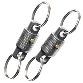 Secbolt Titanium Quick Release Keychain – Heavy-Duty Detachable Clip with 360° Rotation, Anti-Lost Design for Keys, EDC Key Holder for Men & Women (2)