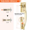 Haidms Gold Door Handle Exterior, Entry Door Handle and Reversible