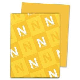 Wausau Paper Astrobright Paper, 24Lb, 8-1/2",11", 500/PK, Galaxy Gold (22571)