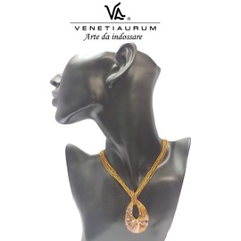 Venetiaurum Murano Glass Necklace 925 Silver Made in Italy