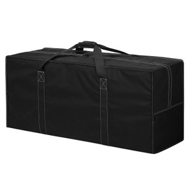 iFARADAY 155L Extra Large Duffle Bag - 42 inch Heavy Duty & Water Resistant Duffel Bag Durable Luggage Storage Bag for Camping, Travel, Sports (Black)