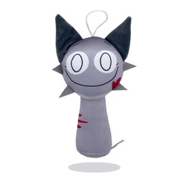 KoMico Horror Game Plushies - Realistic Stuffed Animal Figure Pillows, Soft and Cute Plush Toy for Game Fans and Collectors (Light Gray)