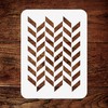 4.5" x 6.5" Herringbone Stencil Stencil used to add texture,