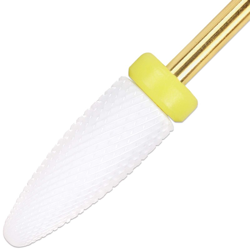 PANA Professional USA Ceramic White Flame Cone Shaped Bit Nail